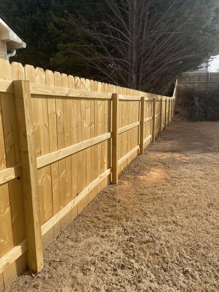 new fence installation